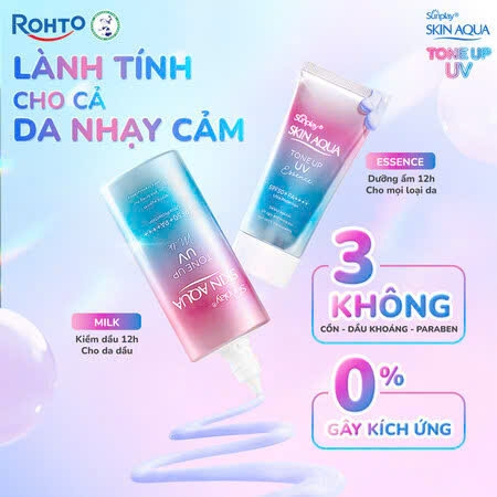 Kem Chống Nắng Nâng Tông Da Skin Aqua Tone Up UV Essence SPF 50+ PA++++ 80g [Nội Địa Nhật]