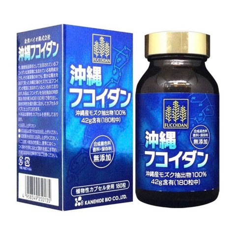 Tảo nâu Fucoidan Okinawa Kanehide Bio 180 viên Nhật Bản