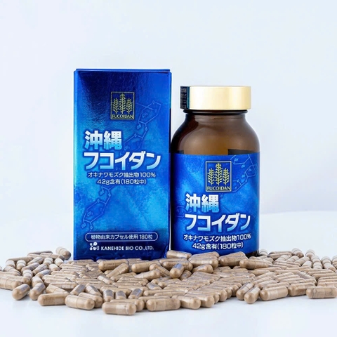 Tảo nâu Fucoidan Okinawa Kanehide Bio 180 viên Nhật Bản