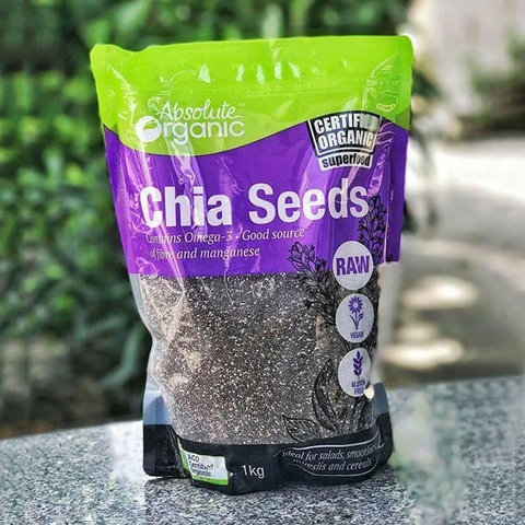 Hạt Chia Úc Obsolute Organic Chia Seeds Chính Hãng (1kg)