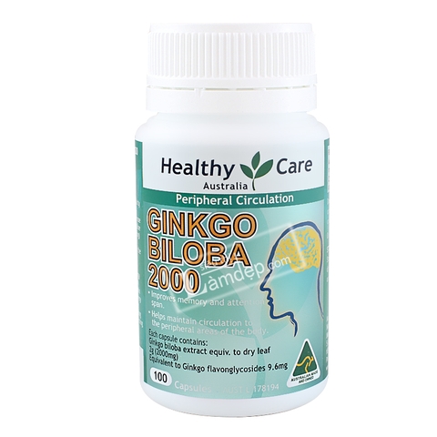 VIÊN UỐNG TUẦN HOÀN NÃO HEALTHY CARE GINKOGO BILOBA