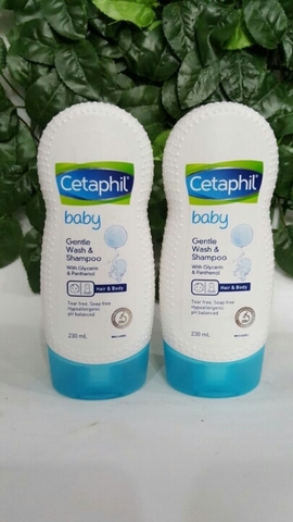 Sữa Tắm Gội Cho Bé Cetaphil Baby Wash Shampoo 230ml Đức