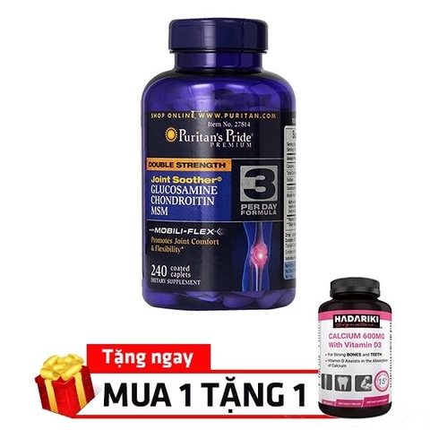 JOINT SOOTHER GLUCOSAMINE CHONDROITIN MSM 240 VIÊN CỦA PURITAN'S PRIDE