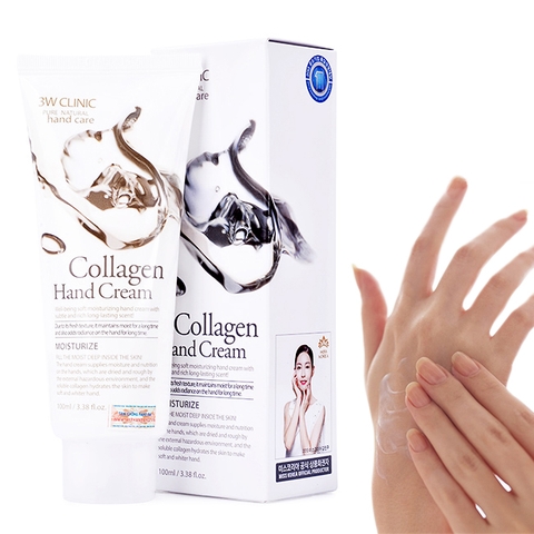 Kem dưỡng da tay 3w Clinic Collagen Hand Cream 100ml