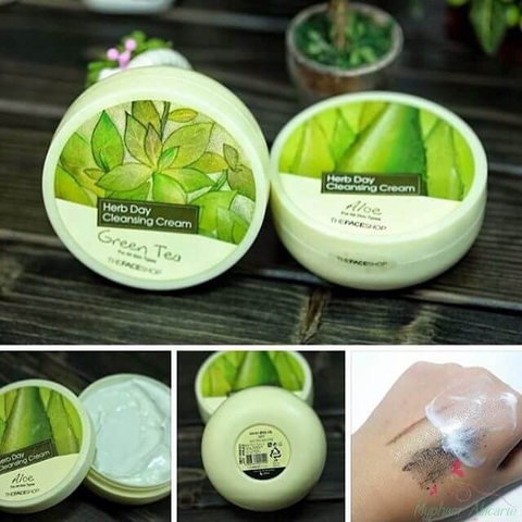 Kem Mátxa Tẩy Trang The Face Shop Herb Day Cleansing Cream 150ml