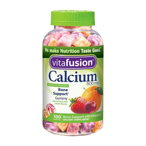 KẸO DẺO BỔ SUNG CANXI VITAFUSION CALCIUM 500MG 100 VIÊN