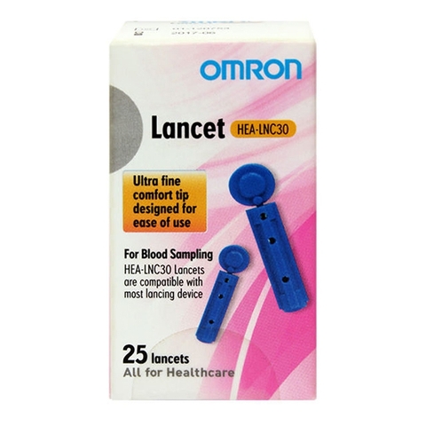 KIM LẤY MÁU ĐƯỜNG HUYẾT OMRON HEA-LNC30