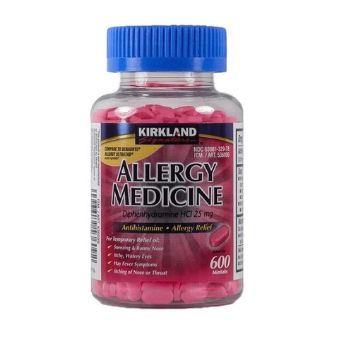 VIÊN UỐNG CHỐNG DỊ ỨNG KIRKLAND ALLERGY MEDICINE 600 VIÊN TỪ MỸ