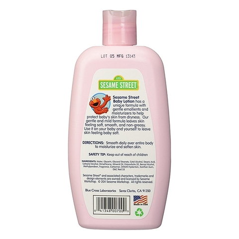 LOTION DƯỠNG ẨM CHO TRẺ SESAME STREET BABY LOTION 296ML