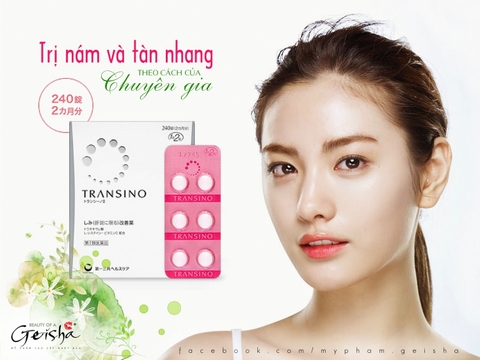 VIÊN UỐNG TRẮNG DA TRANSINO WHITENING.(240 Viên)