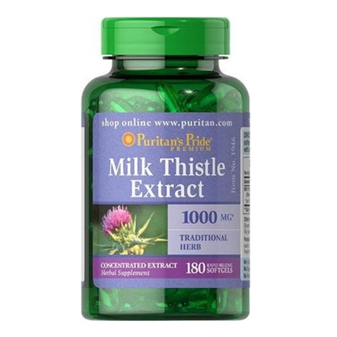 PURITAN’S PRIDE MILK THISTLE EXTRACT 1000MG - HỘP 180 VIÊN