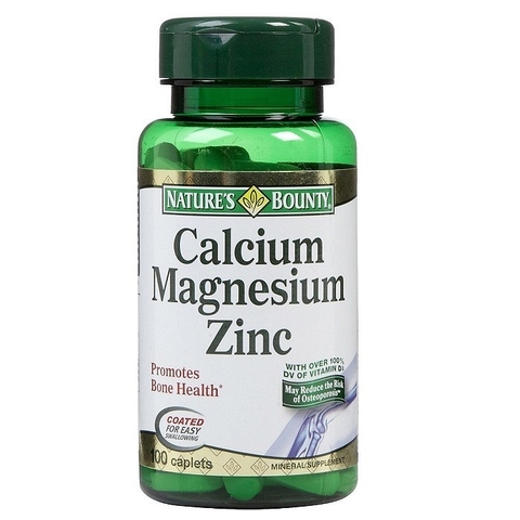 NATURE'S BOUNTY CALCIUM MAGNESIUM ZINC GIÚP XƯƠNG CHẮC KHỎE