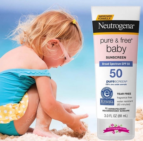 Kem chống nắng neutrogena pure and free baby spf 50 của Mỹ