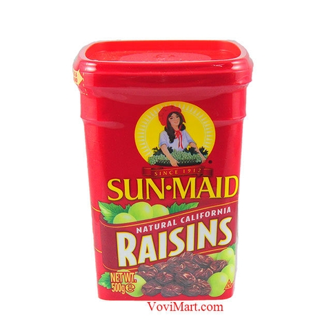 Nho sấy khô Sun-Maid Natural California Raisins 500g của Mỹ