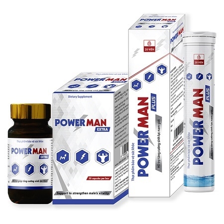 VIÊN SỦI TĂNG CƯỜNG SINH LÝ NAM POWER MAN PLUS, TUÝP 20 VIÊN