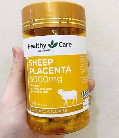 VIÊN UỐNG NHAU THAI CỪU HEALTHY CARE SHEEP PLACENTA 5000MG 100 VIÊN
