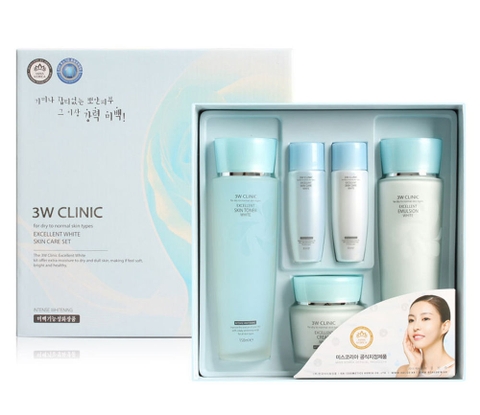 Bộ mỹ phẩm dưỡng trắng da 3W clinic skin care set