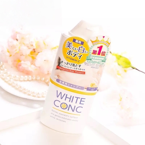 SỮA TẮM TRẮNG WHITE CONC BODY VITAMIN C 360ML Nhật Bản