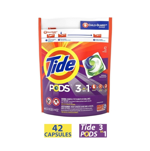 VIÊN GIẶT TIDE MỸ VỀ 42 VIÊN TIỆN DỤNG