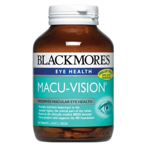 Viên Uống Bổ Mắt Blackmores Macu-Vision Của Úc, 125 viên