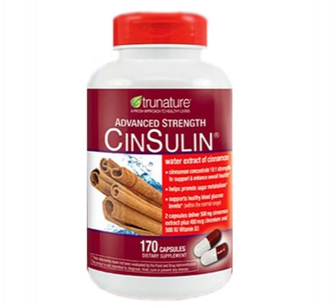 Hỗ trợ cân bằng đường huyết từ vỏ quế trunature Advanced Strength CinSulin