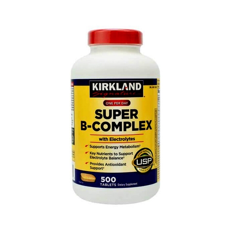 Viên uống bổ sung Vitamin tổng hợp Super B-Complex with Electrolytes Kirkland ( Mỹ )