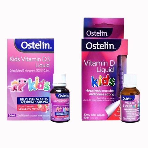 OSTELIN KIDS VITAMIN D3 LIQUID DÙNG CHO BÉ TỪ 6 THÁNG TUỔI