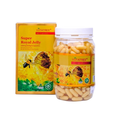 SỮA ONG CHÚA VITATREE SUPER ROYAL JELLY 1600MG - 365 VIÊN