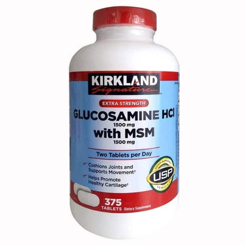 Glucosamin Kirkland Viên Hỗ Trợ Xương Khớp KIRKLAND Glucosamine HCI with MSM - 375 viên