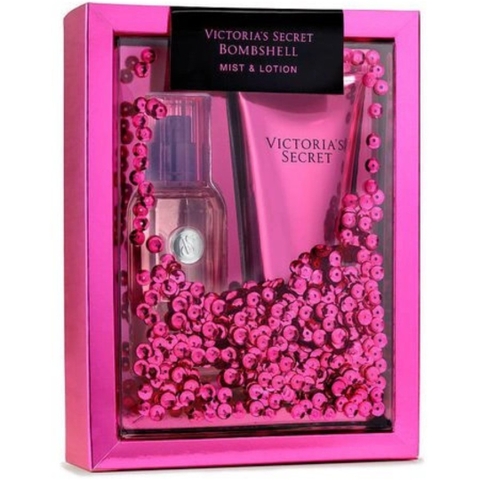 Bộ 2 chai xịt thơm và kem dưỡng thể Victoria’s Secret Mist & Lotion Gift Set (Mẫu Mới)