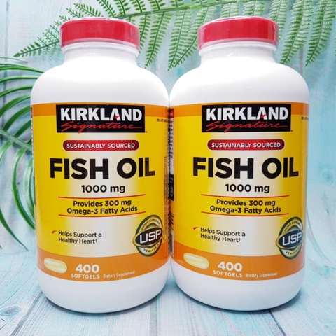 DẦU CÁ OMEGA 3 FISH OIL KIRKLAND 1000MG