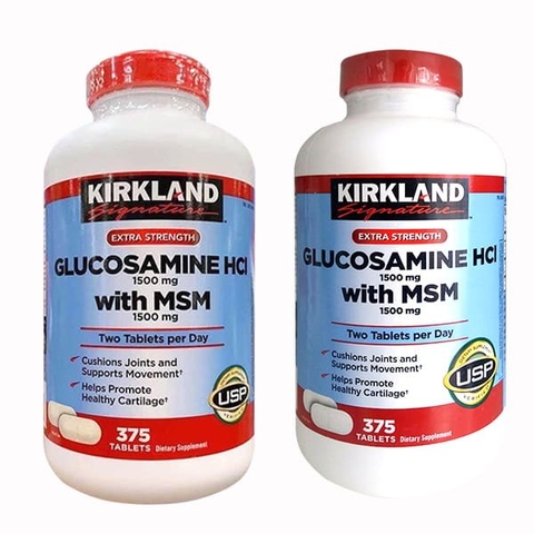 Glucosamin Kirkland Viên Hỗ Trợ Xương Khớp KIRKLAND Glucosamine HCI with MSM - 375 viên
