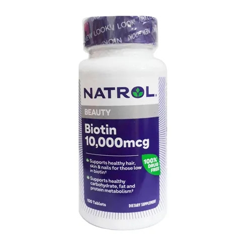 Natrol Biotin 1000 mcg - viên uống hỗ trợ mọc tóc, móng khỏe