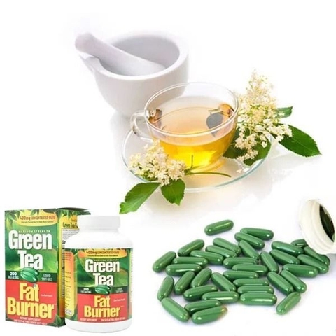 Giảm cân Trà Xanh Green Tea Fat Burner 400mg 200 viên của Mỹ