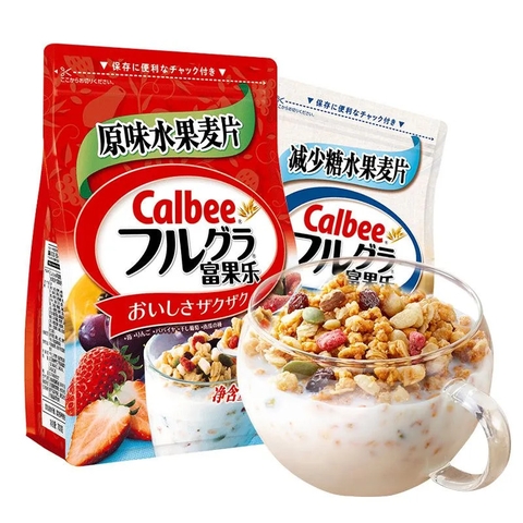 NGŨ CỐC CALBEE GÓI MÀU ĐỎ 750G MẪU MỚI