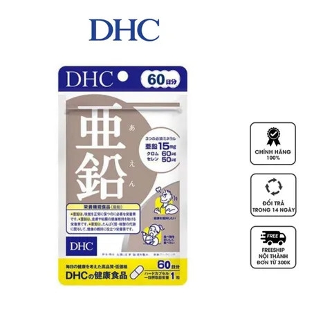 Viên uống DHC bổ sung kẽm Zinc 60 ngày 60v