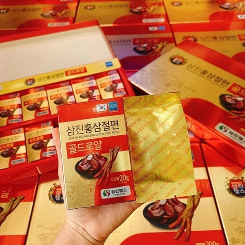 Hồng Sâm Lát Tẩm Mật Ong Sambok Food Hàn Quốc 10 Gói