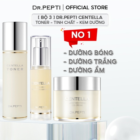 📌 Bộ dưỡng da: TONER +  SERUM + KEM DR.PEPTI+ DƯỠNG TRẮNG TRẺ HOÁ CĂNG BÓNG DA