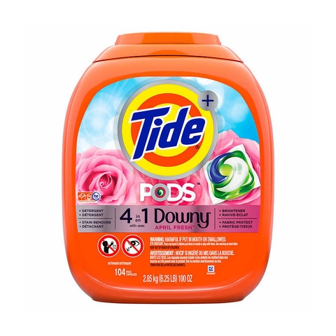 Viên giặt xả Tide Pods 4in1 Downy (104 viên)