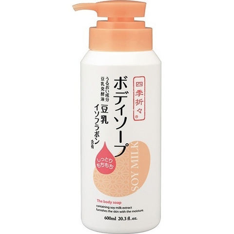 Sữa tắm chiết xuất đậu nành Shikioriori Soy Milk Body Soap - Nội Địa Nhật Bản