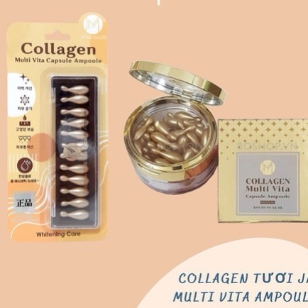 Viên Tinh Chất Collagen Tươi JM Collagen Multi Vita Capsule Ampoule 38 Viên