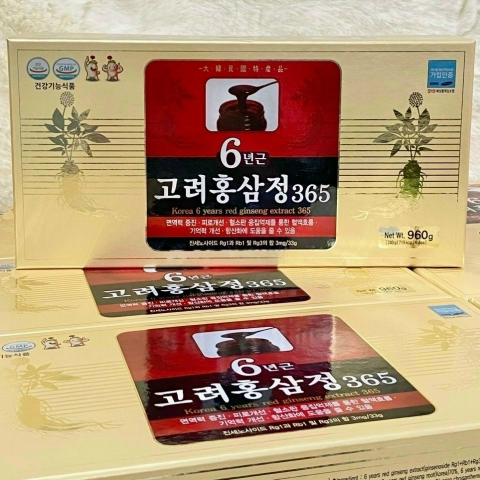 Cao hồng sâm 365 Hàn Quốc 6 năm tuổi 240g x4 lọ