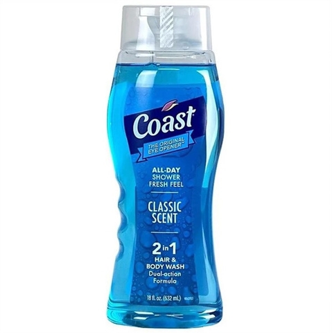 Sữa tắm Coast Hair & Body Wash cho nam 532m