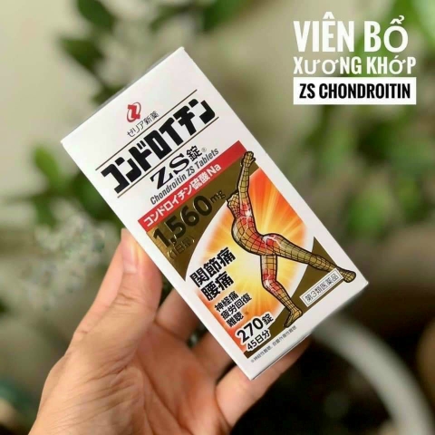 Viên uống hỗ trợ xương khớp ZS Chondroitin nhện Nhật Bản 1560mg 270 viên