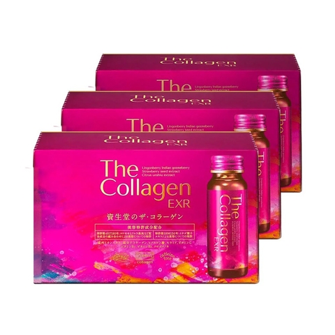 The Collagen Shiseido dạng chai nước uống Nhật Bản giúp đẹp da, tóc, móng Hộp 10 chai