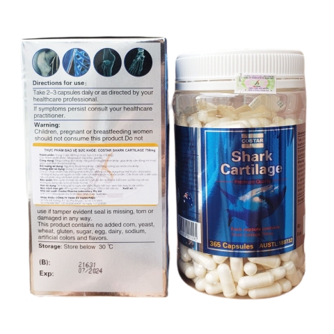 Sụn cá mập COSTAR BLUE SHARK CARTILAGE 750MG
