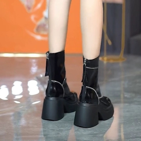 Giày Boot phong cách cá tính cao 8cm - G1963