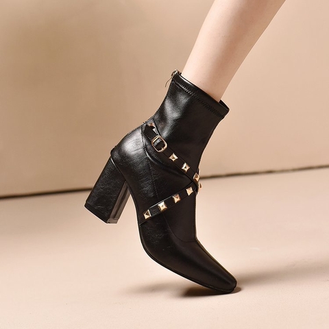 Giày Boot cá tính gót cao 8cm - G1966