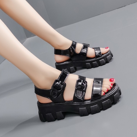 Giày Sandal Da Bóng - G1392