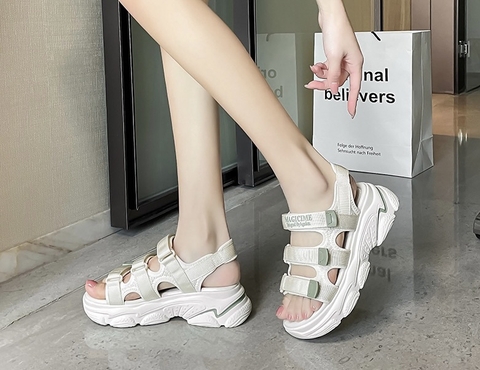 Dép sandal nữ 3 quai ngang